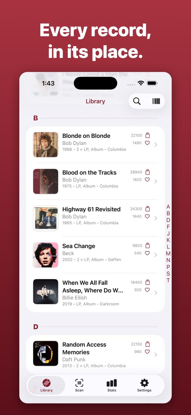LuckyVinyl app screenshot 2
