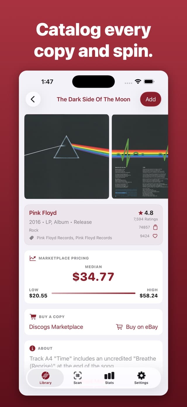 LuckyVinyl app screenshot 3